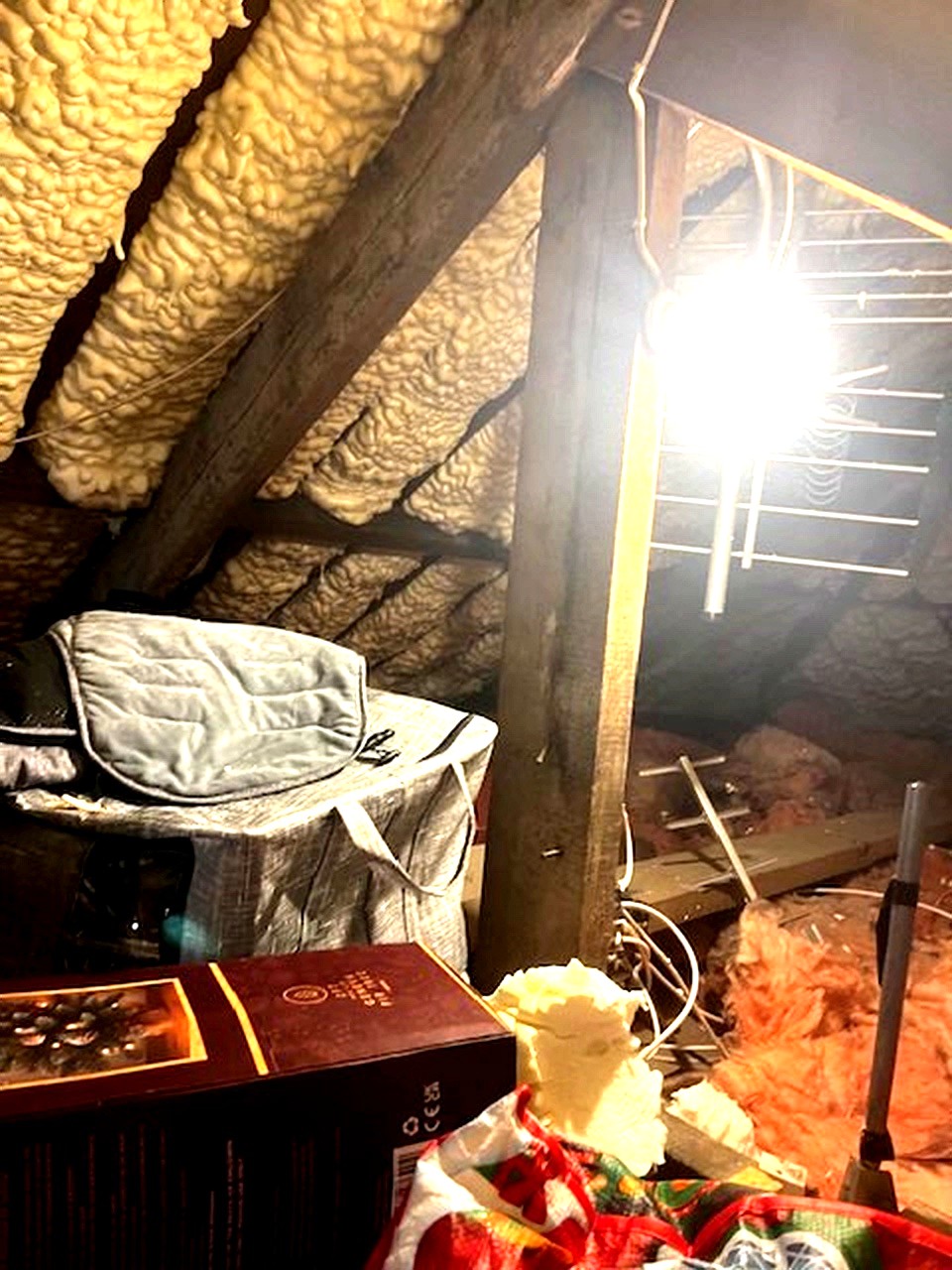 Before Spray Foam Removal
